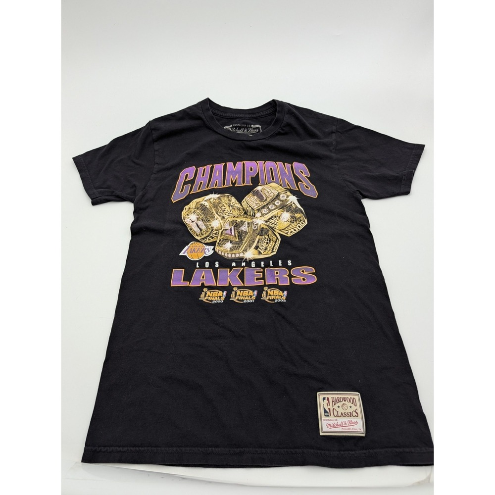 Mitchell & Ness Lakers Champions T Shirt - Size Small Hardwood Classics - KOBE
